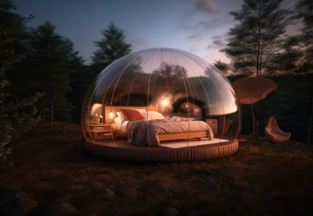 clear plastic bubble tent