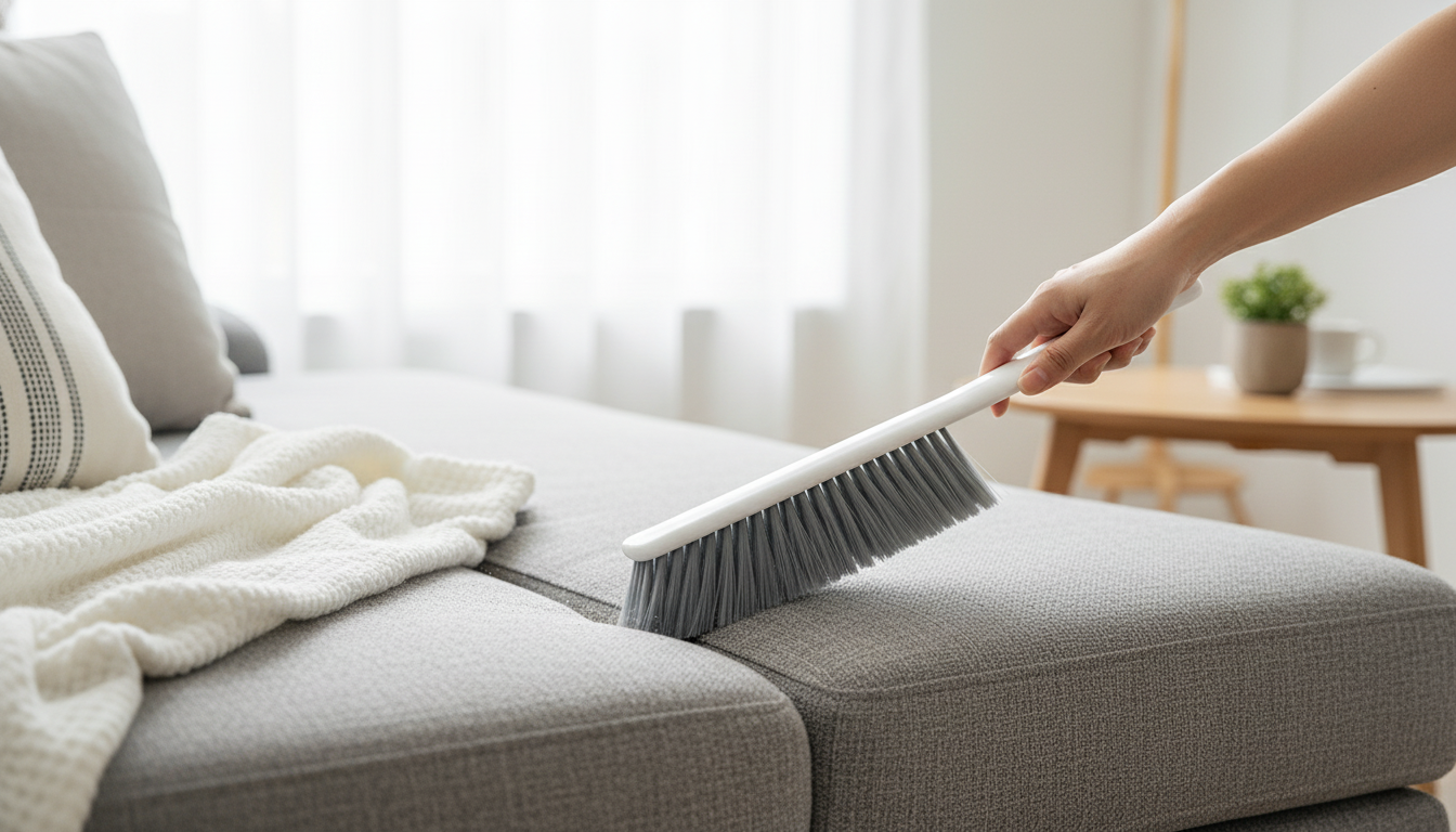Deep-Clean Seams Fast With a Compact Upholstery Brush