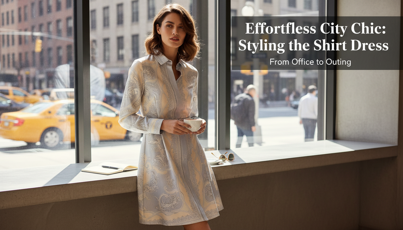 Versace Baroque Silk Midi Shirt Dress With Removable Belt