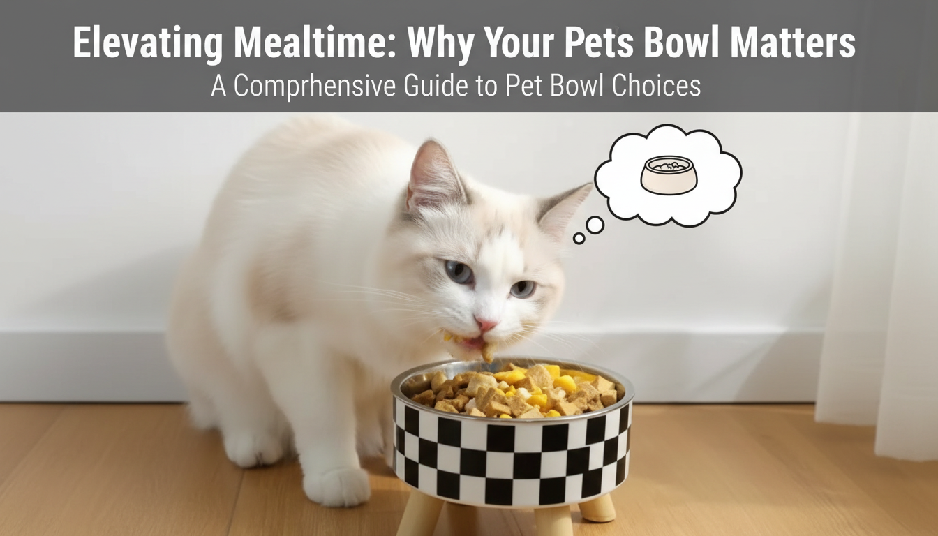 Anti-Slip Stainless Steel Pet Bowl: Polka-Dot Plaid