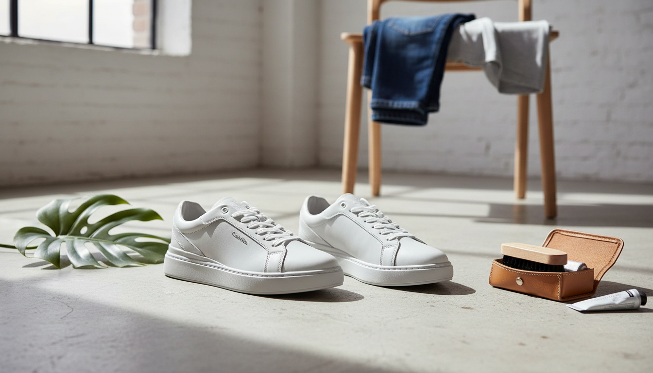 Calvin Klein Men’s Grey Leather Sneakers: Fit & Care