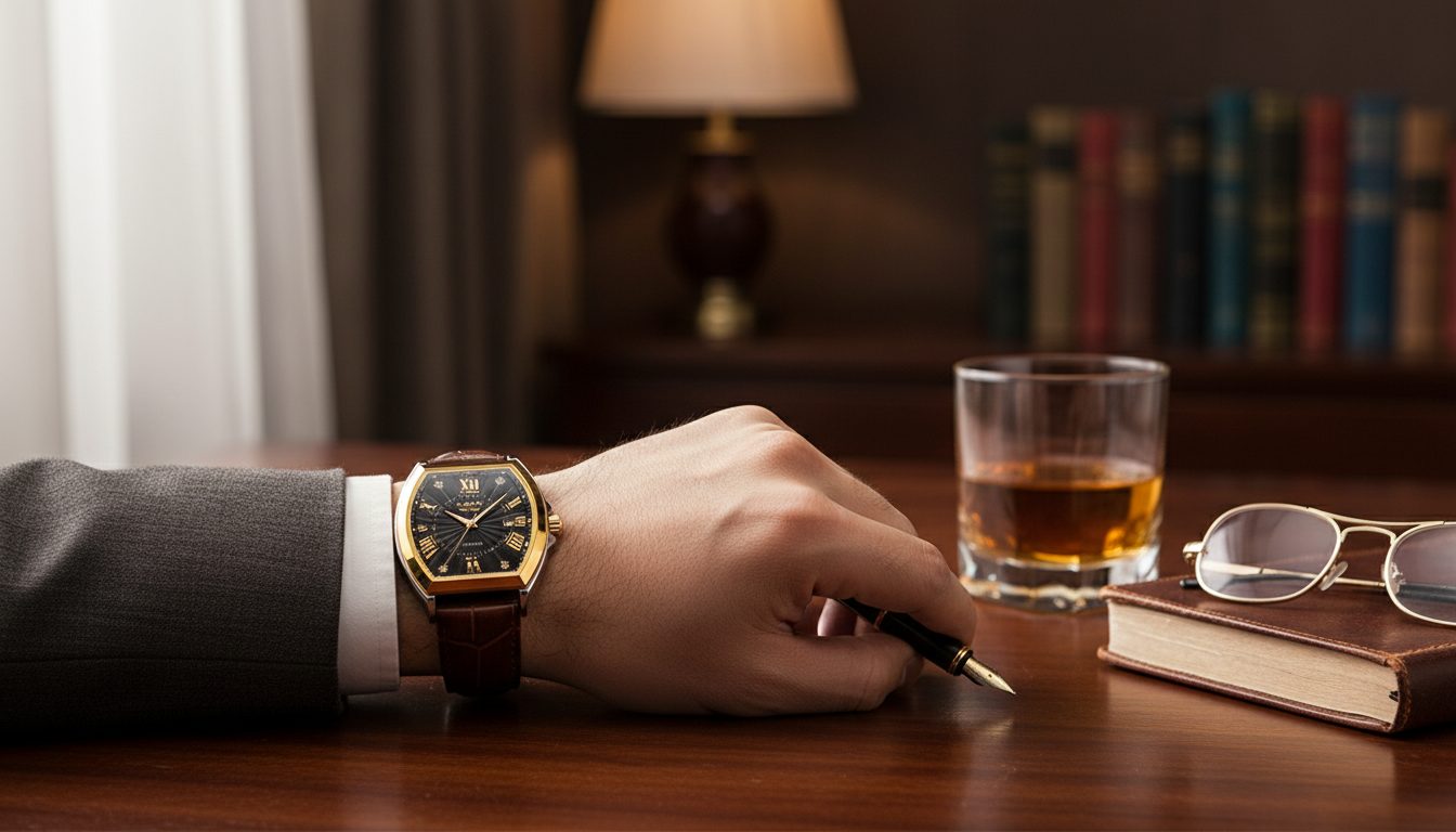 Luxury Leather Quartz Watch: Clean, Classic Men’s Style