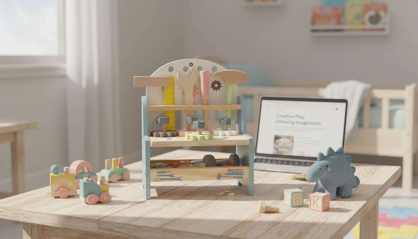 Mini Wooden Tool Bench for Kids: Build, Learn, Play