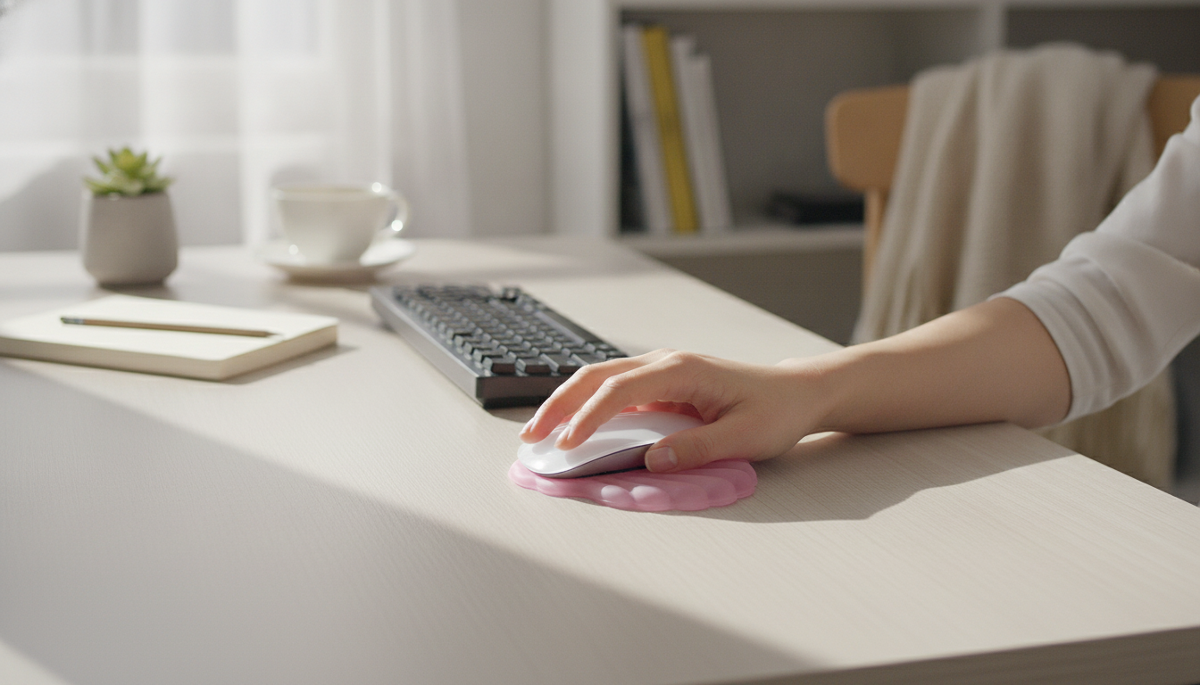 Silicone Mouse Wrist Rest Pad for Smoother Desk Comfort