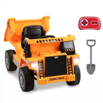12V Kids Ride-On Dump Truck: Remote, Battery & Safety